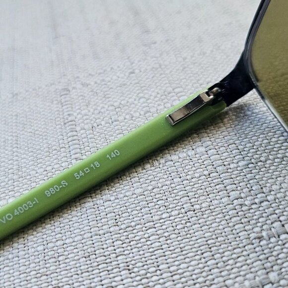 Vogue Men Eyeglasses/Sunglasses Frame Black/Green Tone VO4003 54[]18 140 Half Ri - Picture 9 of 12